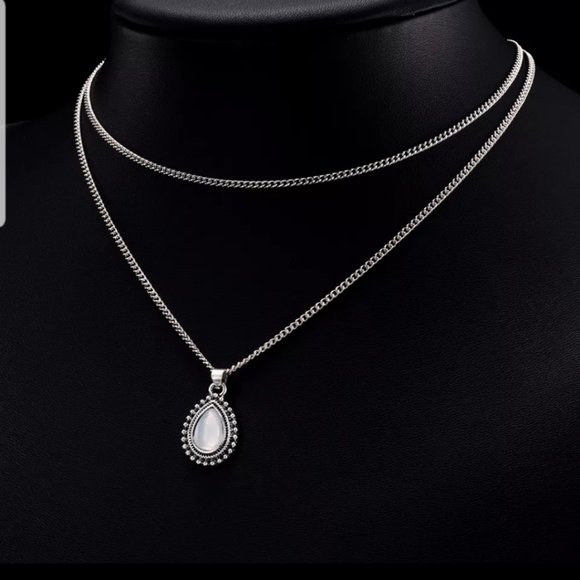 *Apple* Layered Silver Necklace - Picture 5 of 6